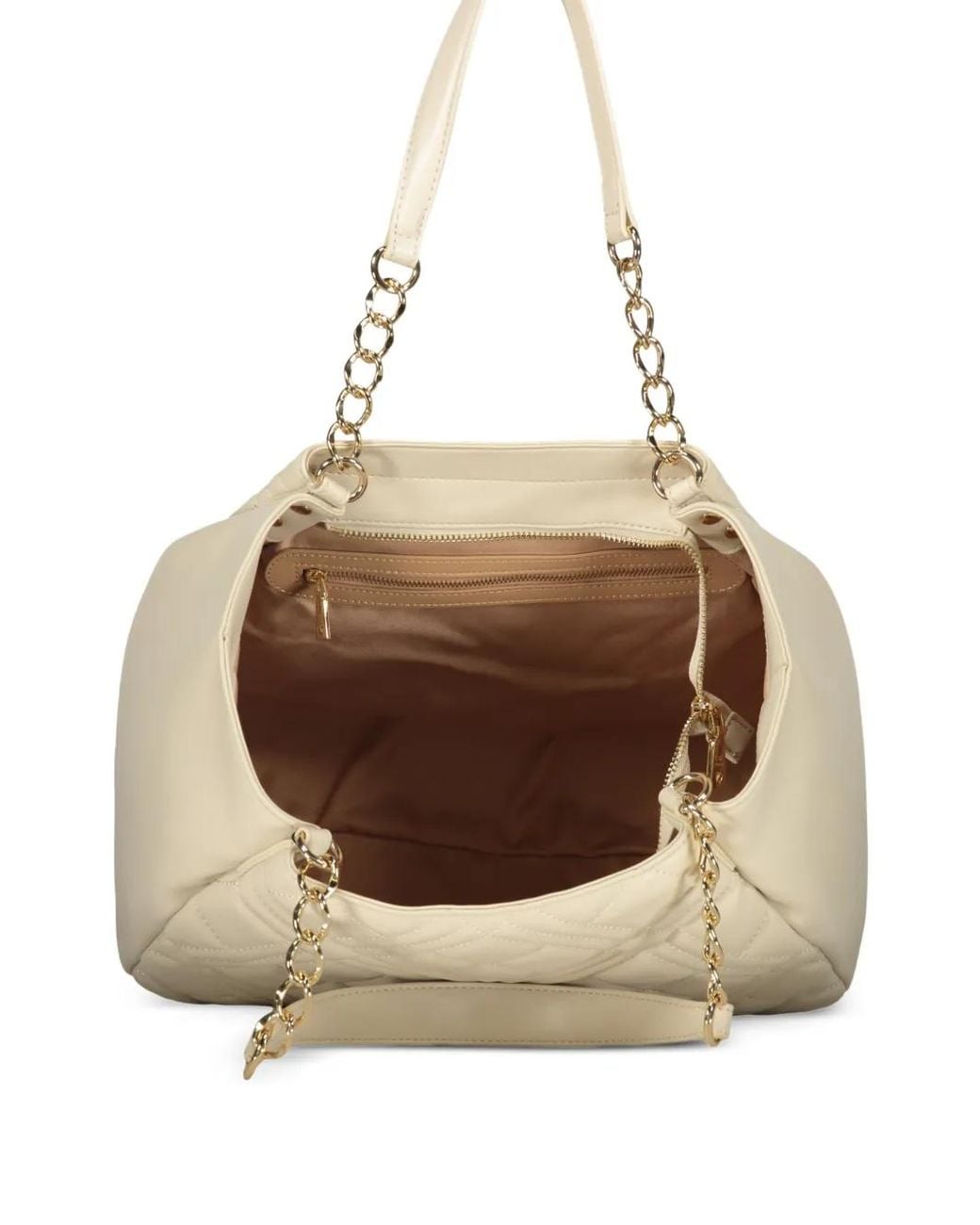 Love Moschino Natural Sac Porté Épaule À Logo Appliqué