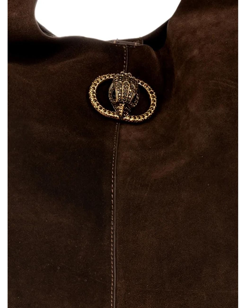 Kurt Geiger Brown Large Chelsea Suede Shoulder Bag