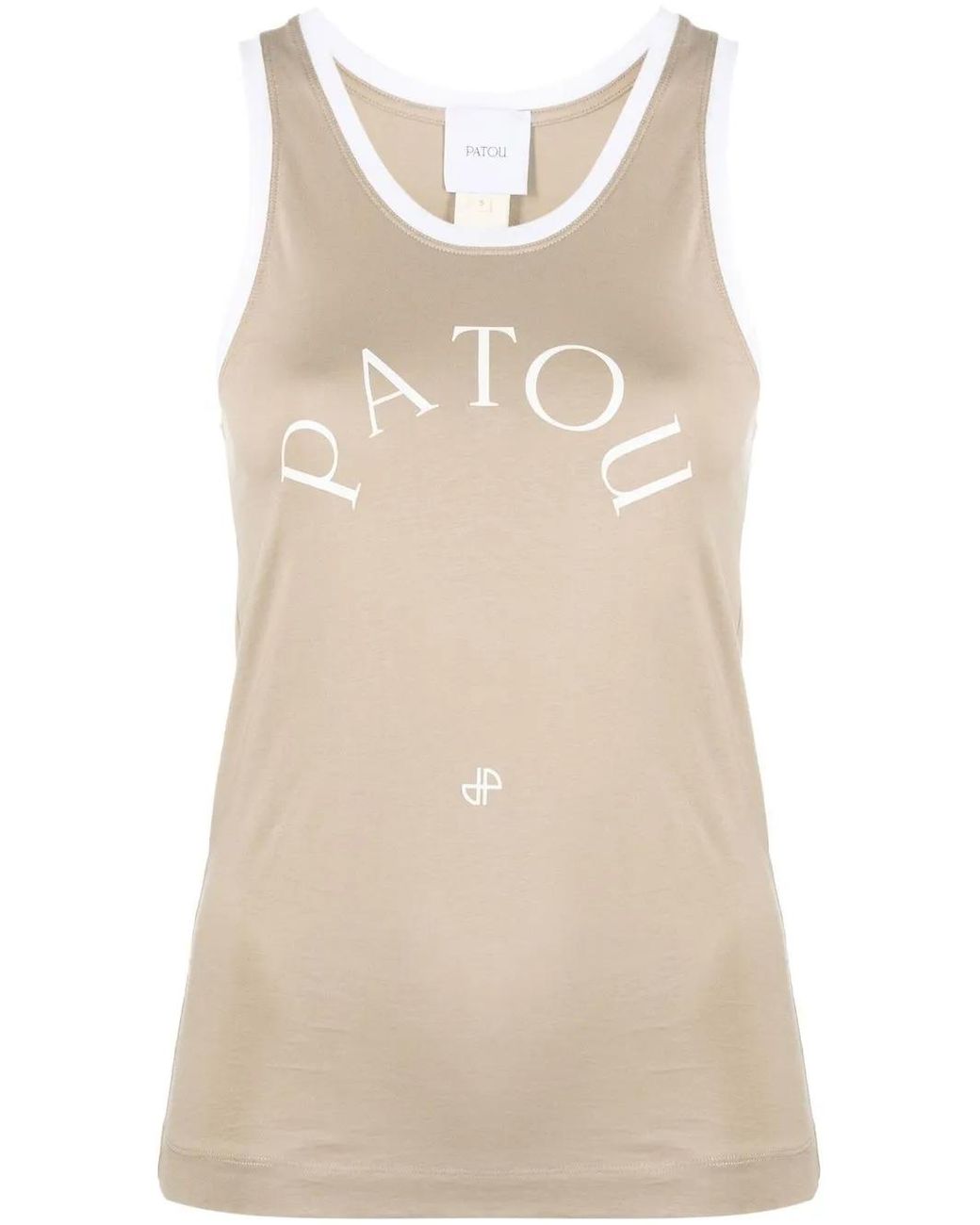 Patou Natural Logo-print Tank Top