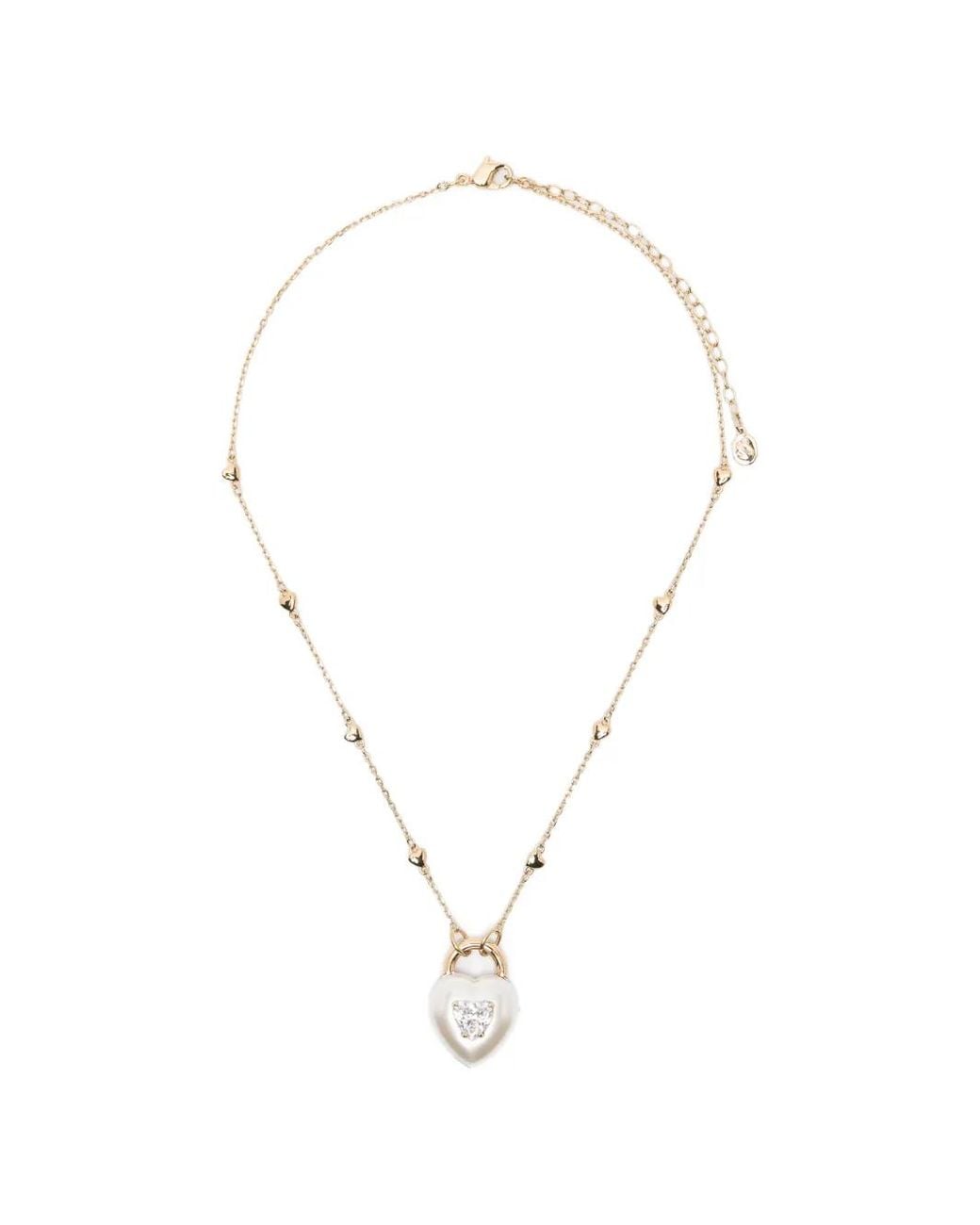 Swarovski White Heart-Pendant Necklace