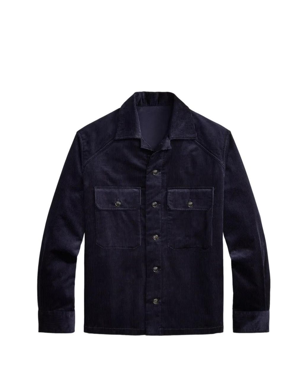 Ralph Lauren Blue Clyborn Corduroy Shirt Jacket for men