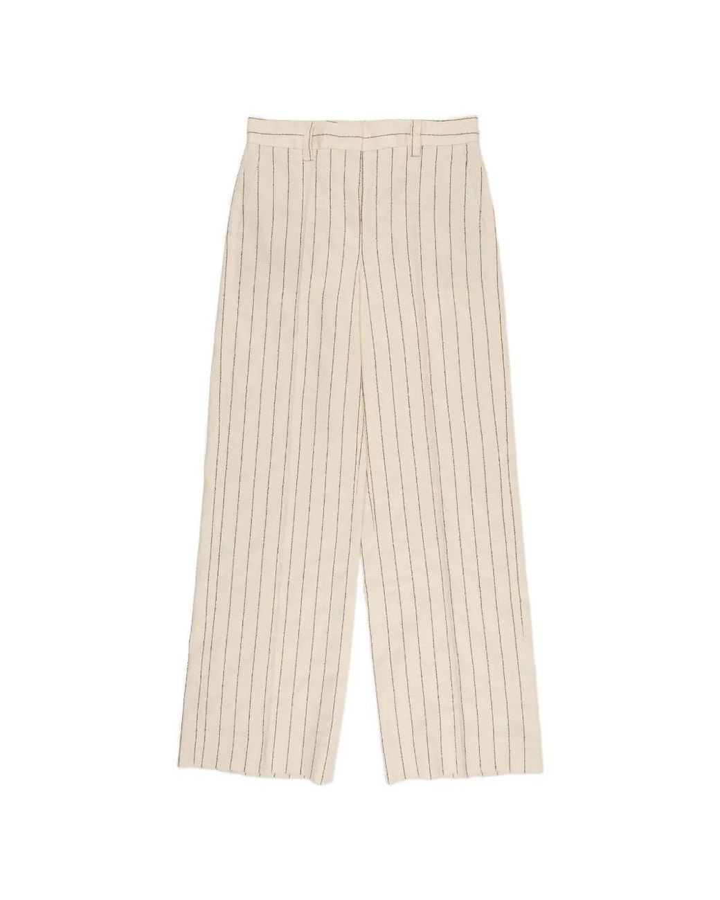 Incotex White Belt-Loops Trousers