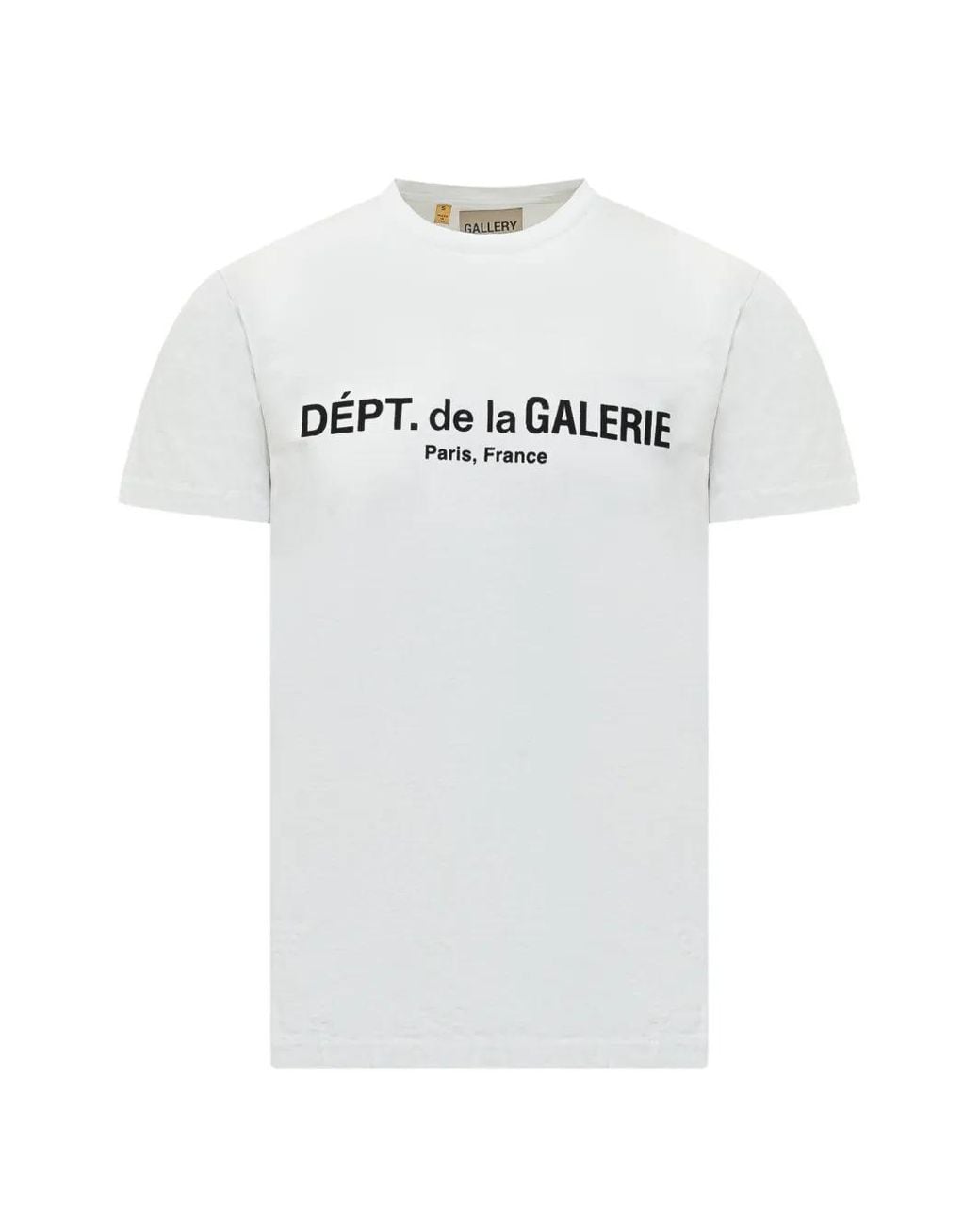 GALLERY DEPT. White French Logo Flux T-Shirt for men