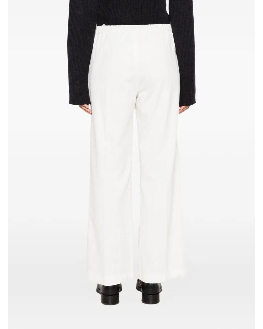 Aspesi White Corduroy Trousers