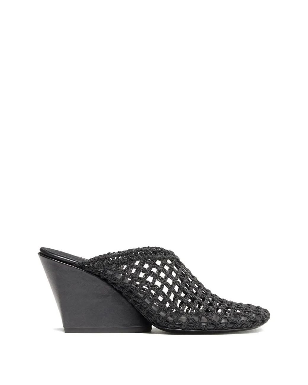 Proenza Schouler White Slant Crochet Mules