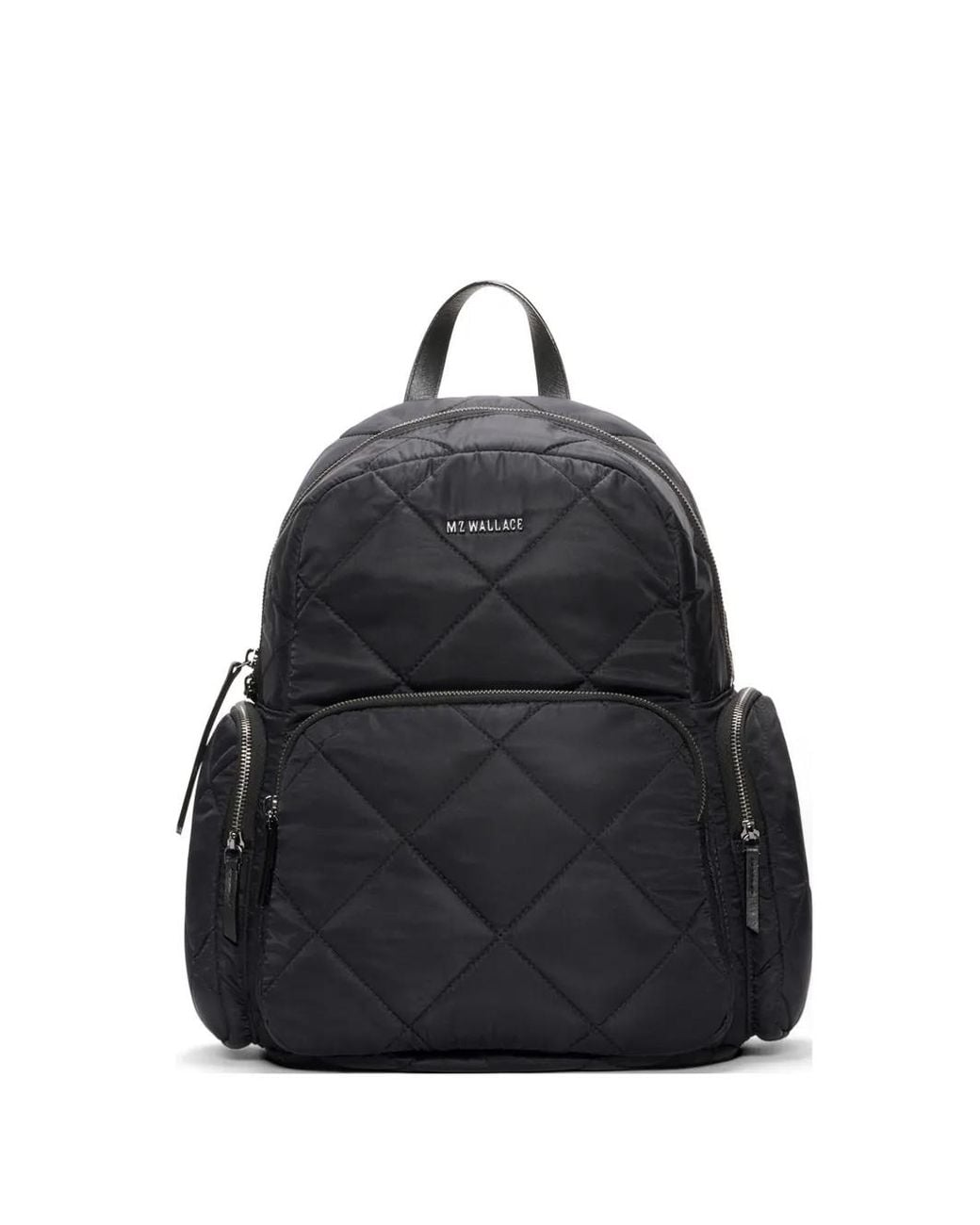 MZ Wallace Black Madison Quilted Backpack