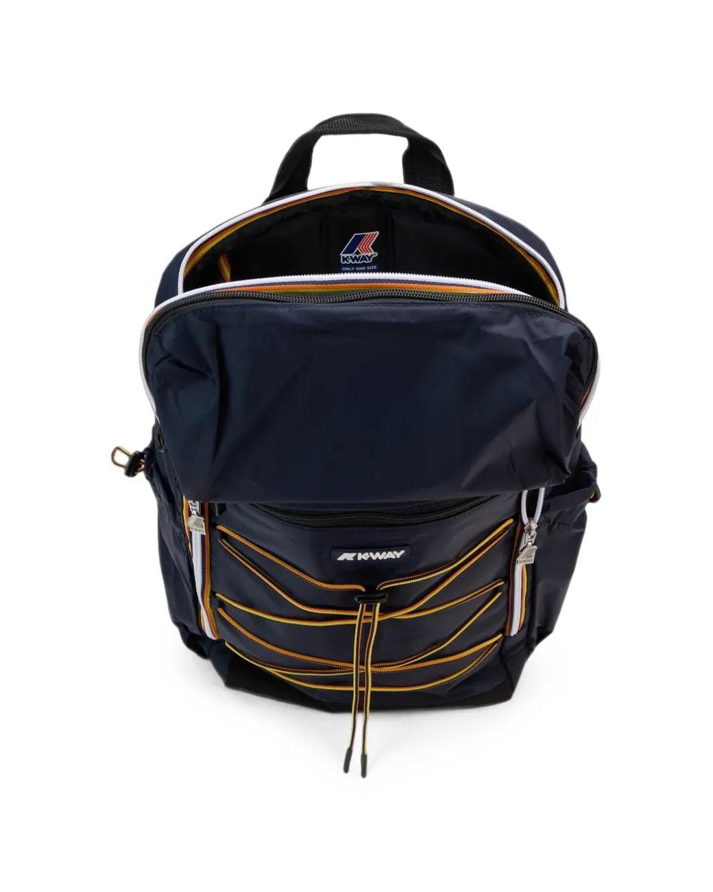 K-Way Blue Monte Limar Logo-Patch Backpack