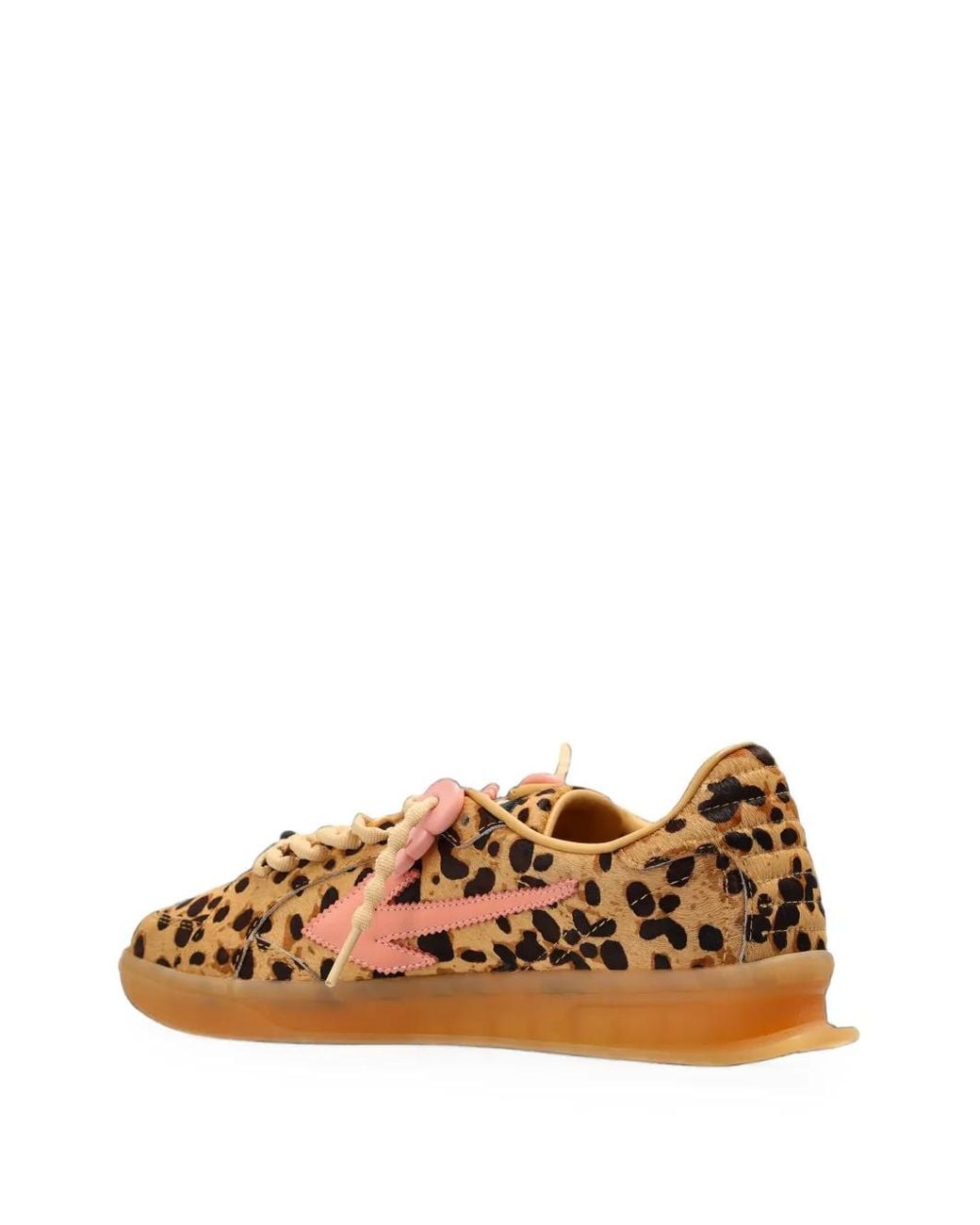 Off-White c/o Virgil Abloh Brown End Of Play Leopard-Print Sneakers