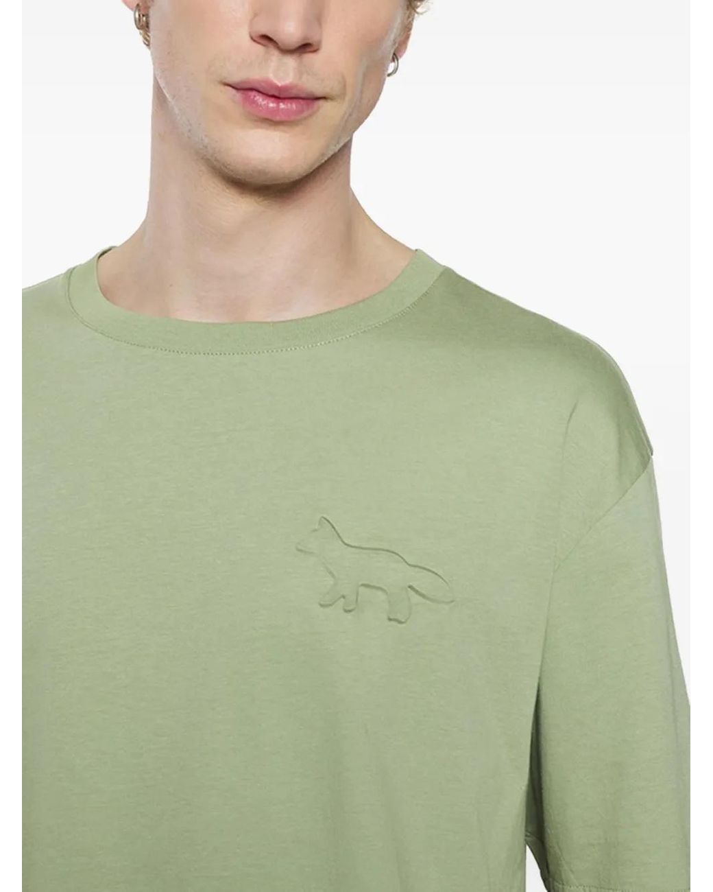 Maison Kitsuné Green Fox Crew-Neck T-Shirt for men