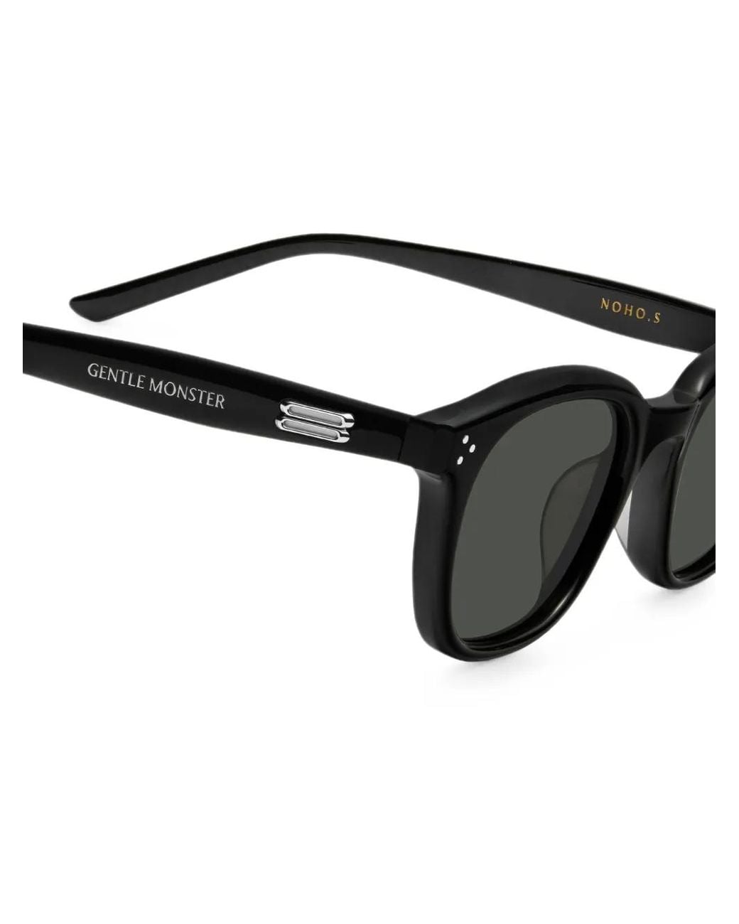 Gentle Monster Black Noho 01 Square-Frame Sunglasses