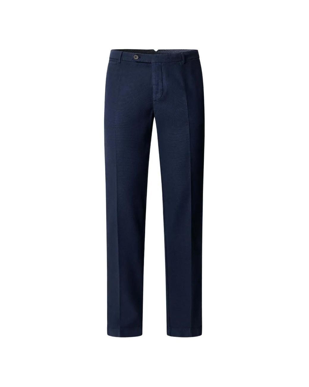 Hackett Blue Kensington Devon Buttoned Trousers for men