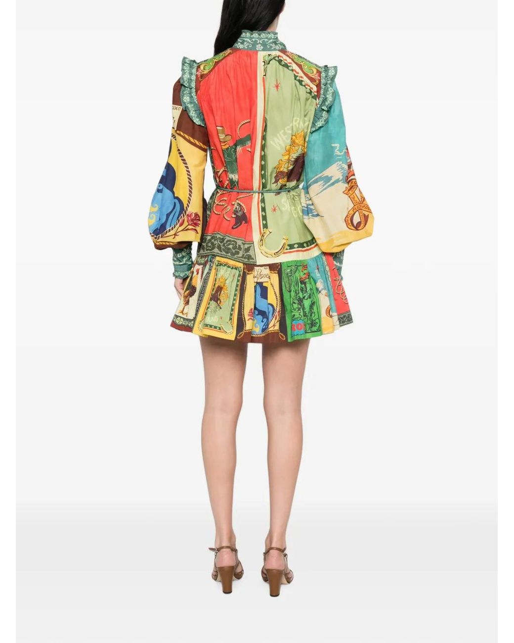 ALÉMAIS Green Ace Mini Dress