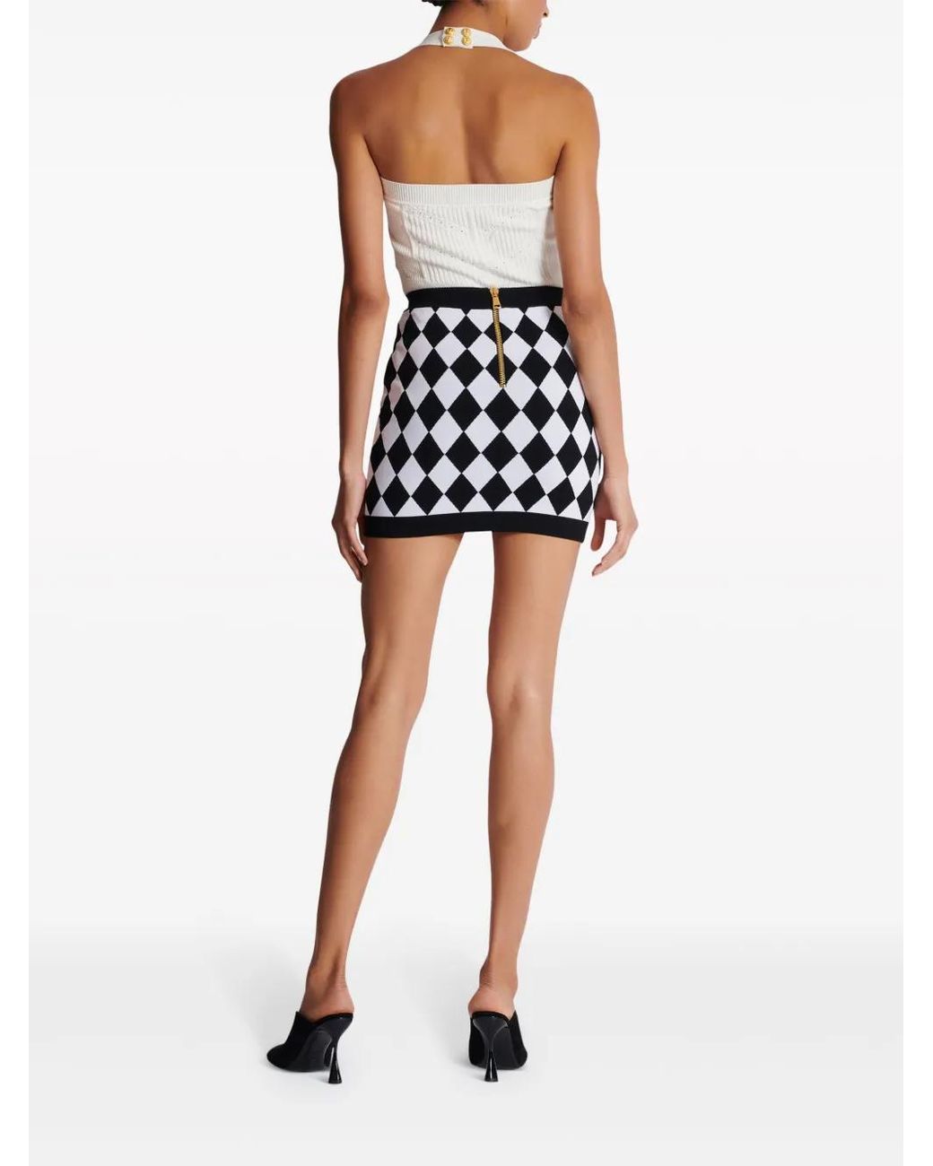 Balmain Black Skirt