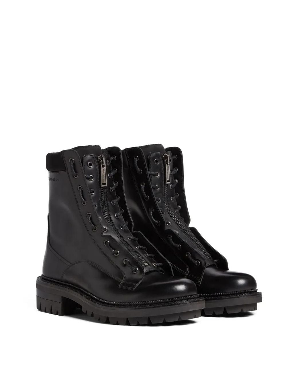 DSquared² Black Army Combat Boots for men