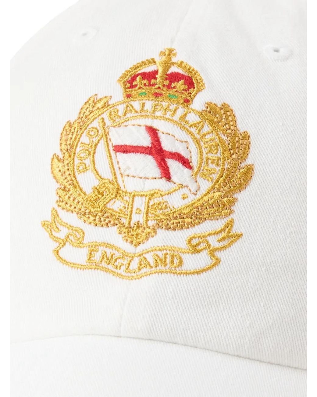 Polo Ralph Lauren White Embroidered-Crest Baseball Cap for men