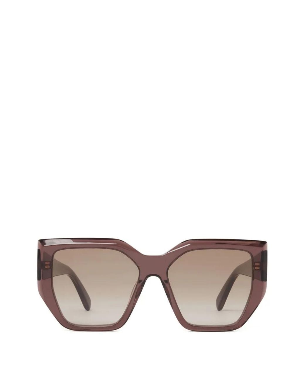 Stella McCartney Gray Geometric-Frame Sunglasses