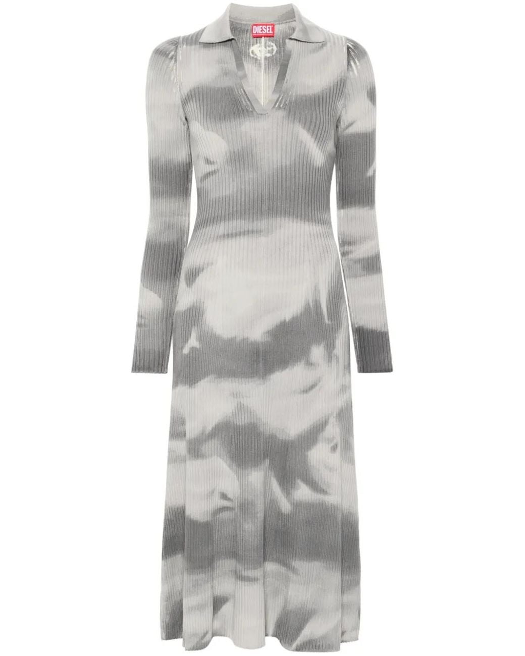 DIESEL Gray M-Bridge Midi Dress
