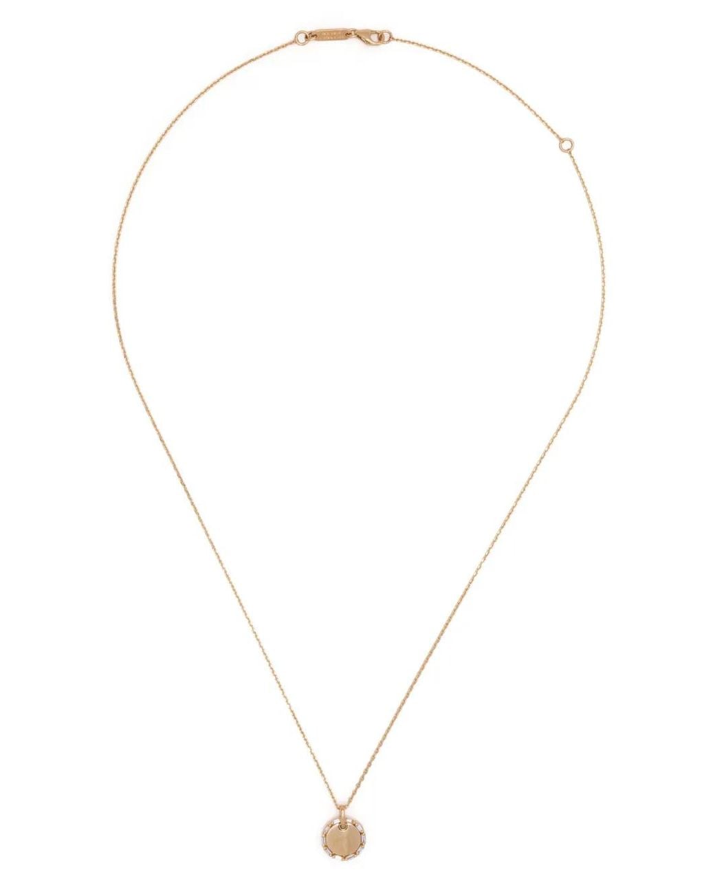 Suzanne Kalan White 18Kt Circle Mini Diamond Necklace