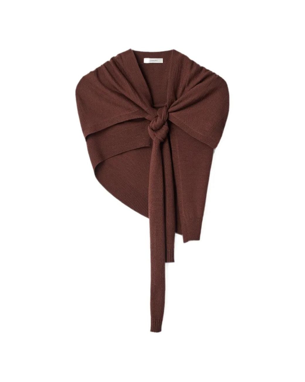 Lemaire Brown Trompe-L'Œil Scarf