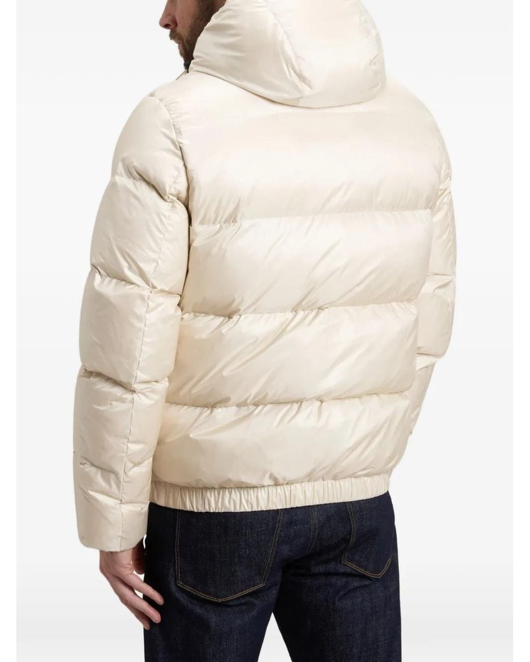 Woolrich Pertex Donsjack Met Capuchon in het Natural voor heren