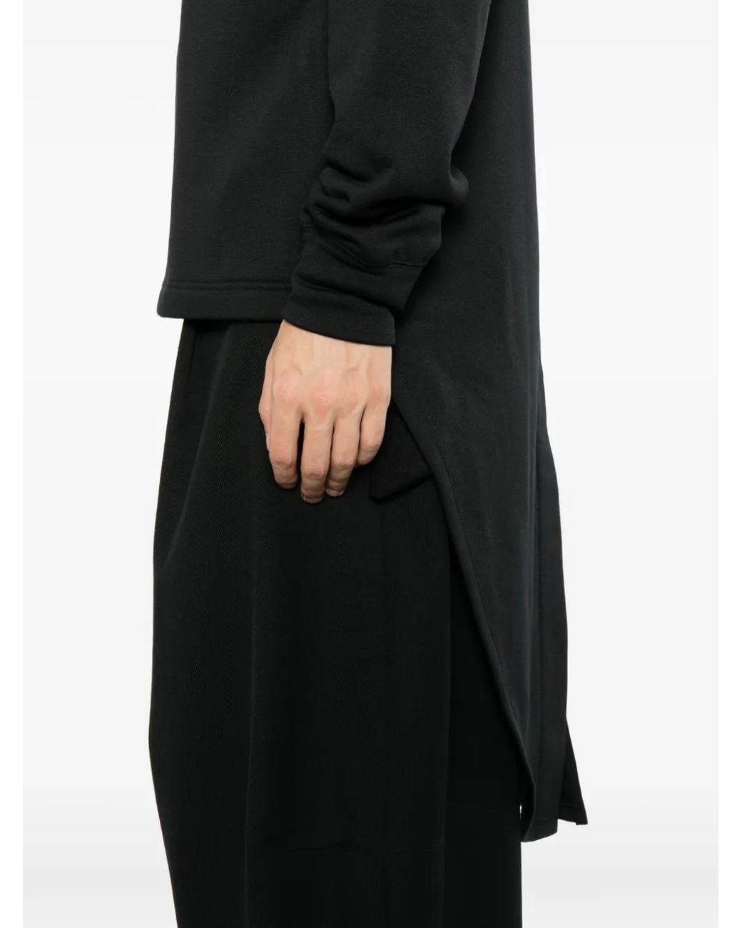 Comme des Garçons Black Asymmetric Tail-Coat Hoodie for men