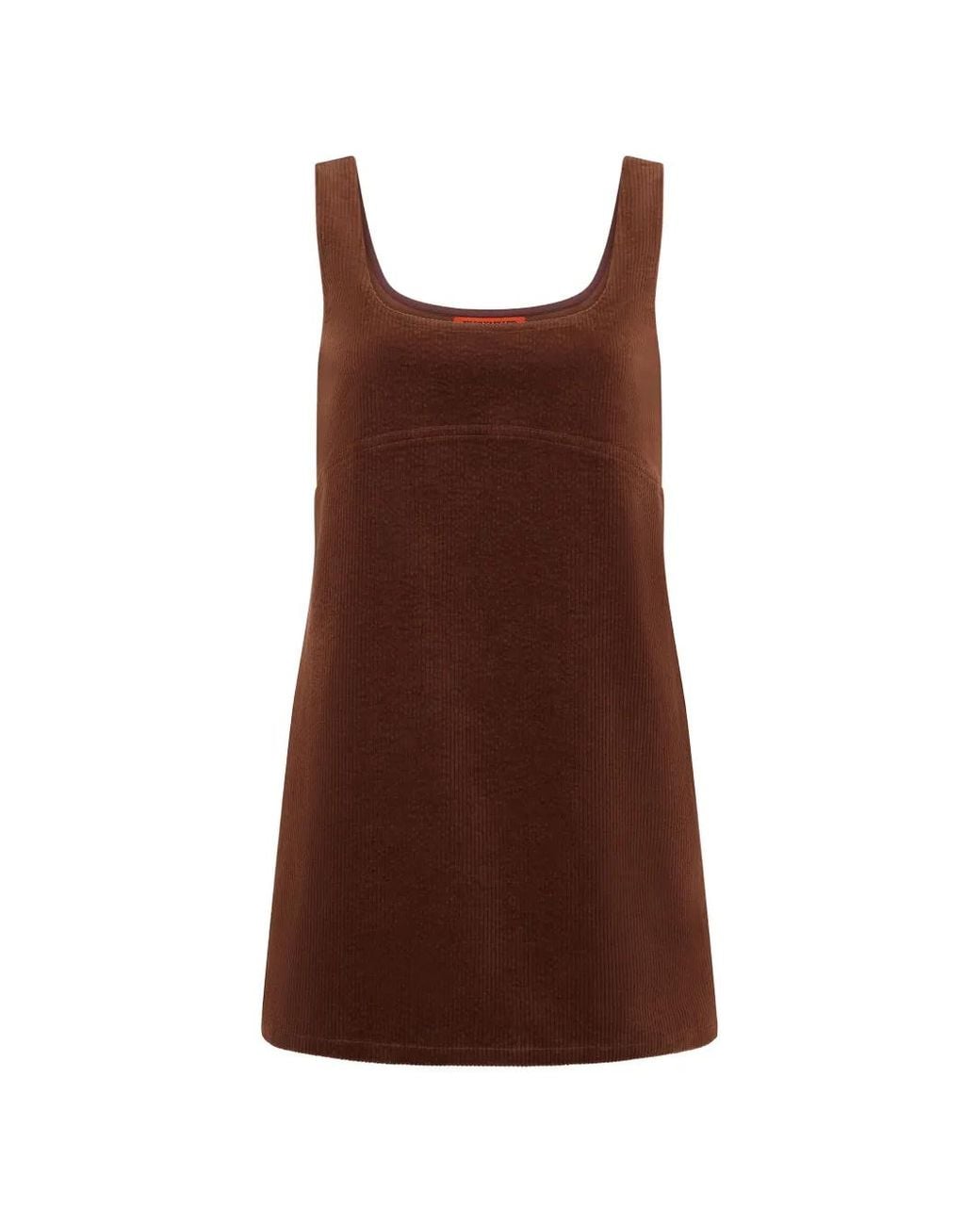 Simon Miller Brown Sahara Corduroy Cotton Mini Dress