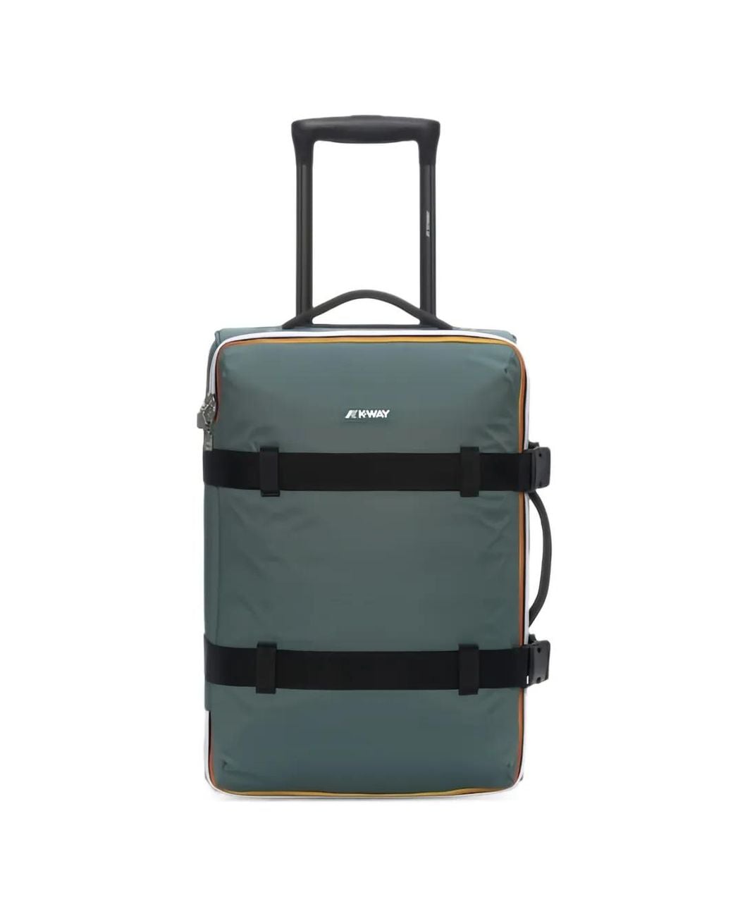 K-Way Blue S Blossac Logo-Patch Buckle-Strap Suitcase for men