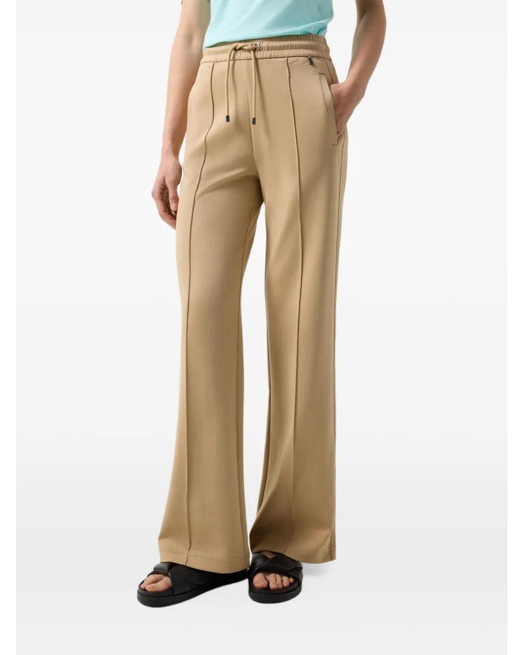 Bogner Natural Cassie Drawstring Track Pants