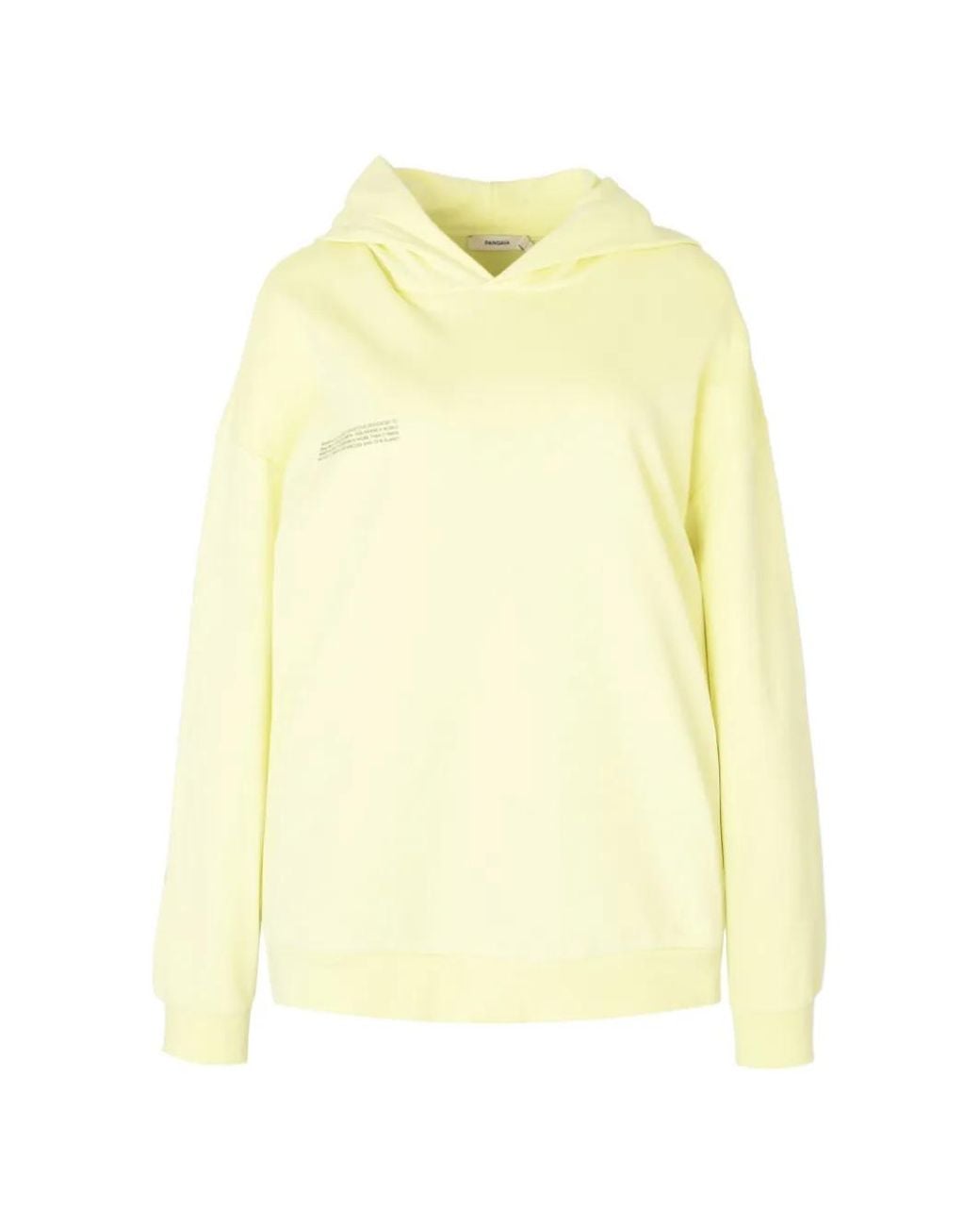 PANGAIA Yellow Logo-Print Cotton Hoodie