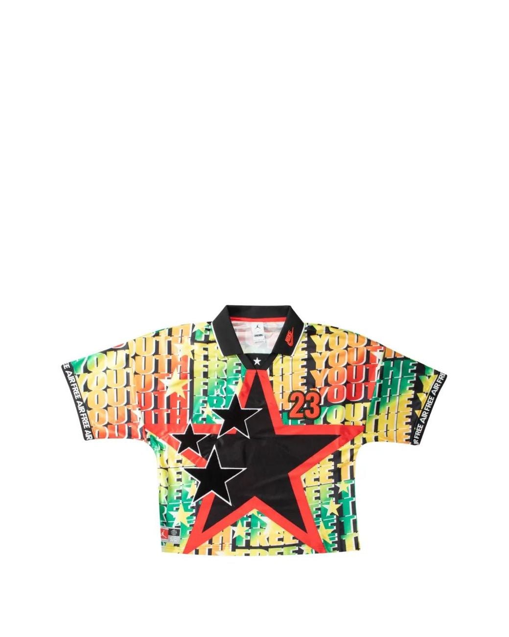Nike White X Free The Youth Graphic-Print Star-Patch T-Shirt for men
