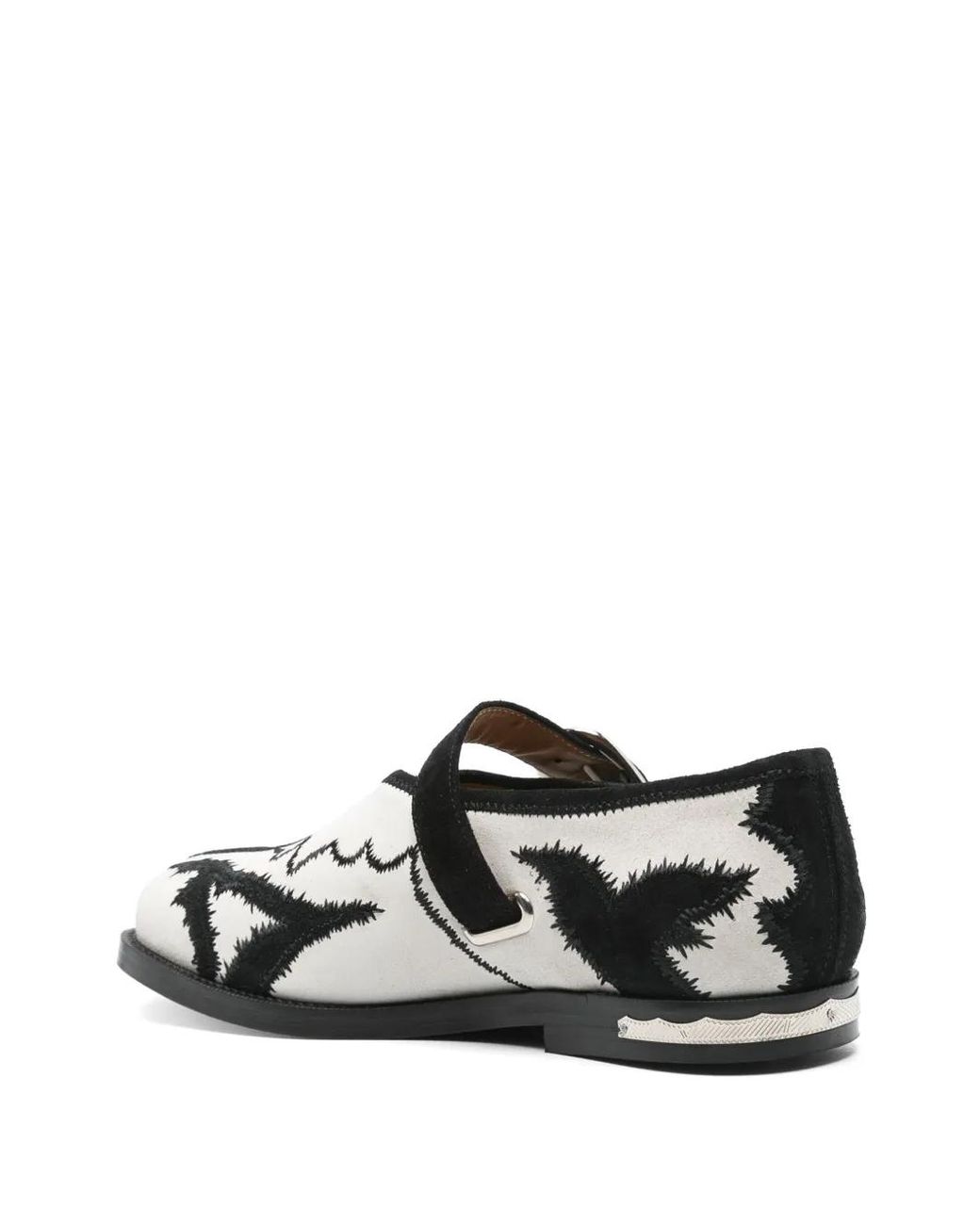 Toga Black Suede Ballet Flats
