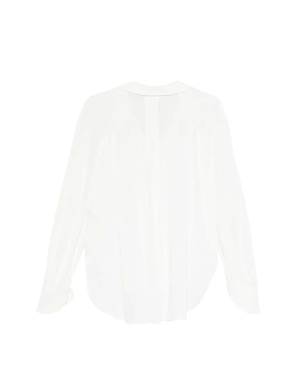Barbara Bui White Lace-Up Blouse