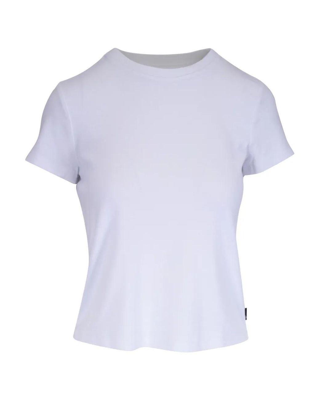 AG Jeans White Round-Neck T-Shirt