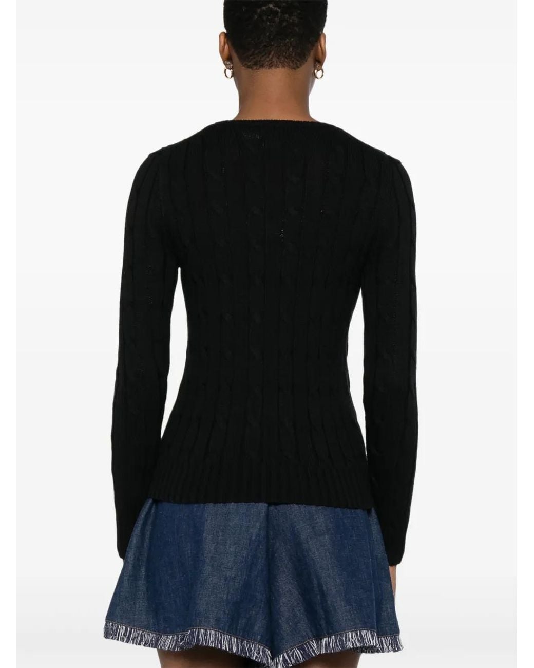 Polo Ralph Lauren Black Cotton Sweater