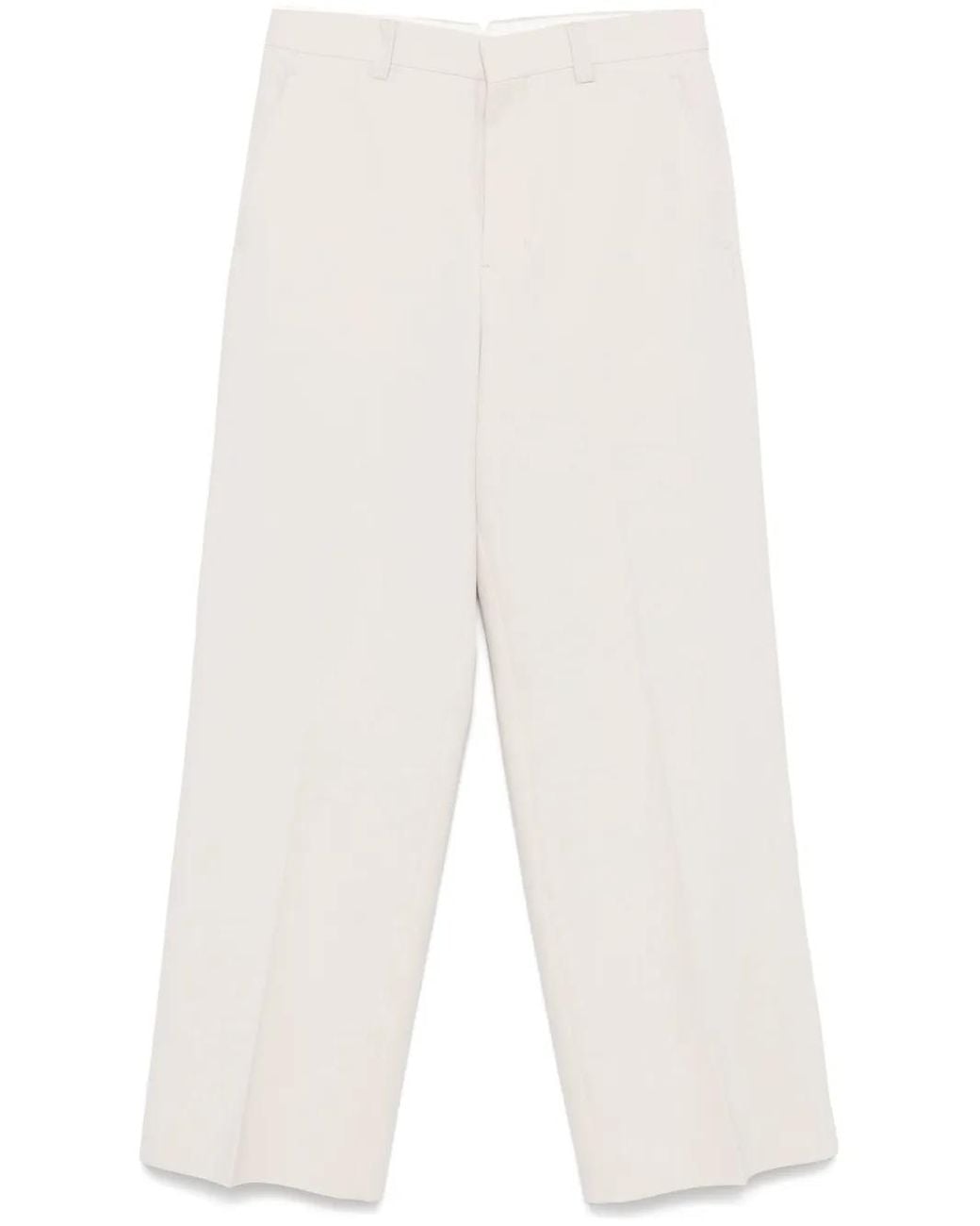 AMI White Light Tailored Trousers