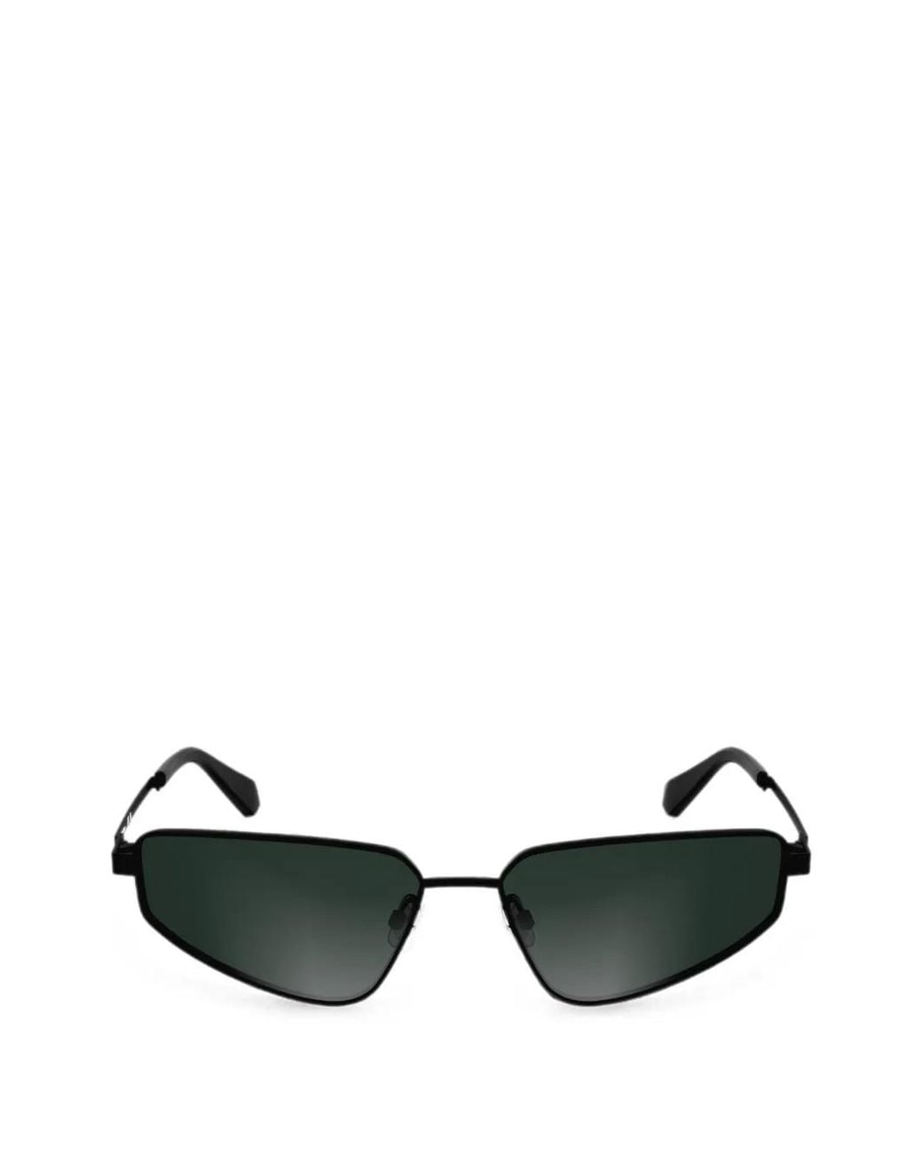 Calvin Klein Green Geometric-Frame Sunglasses