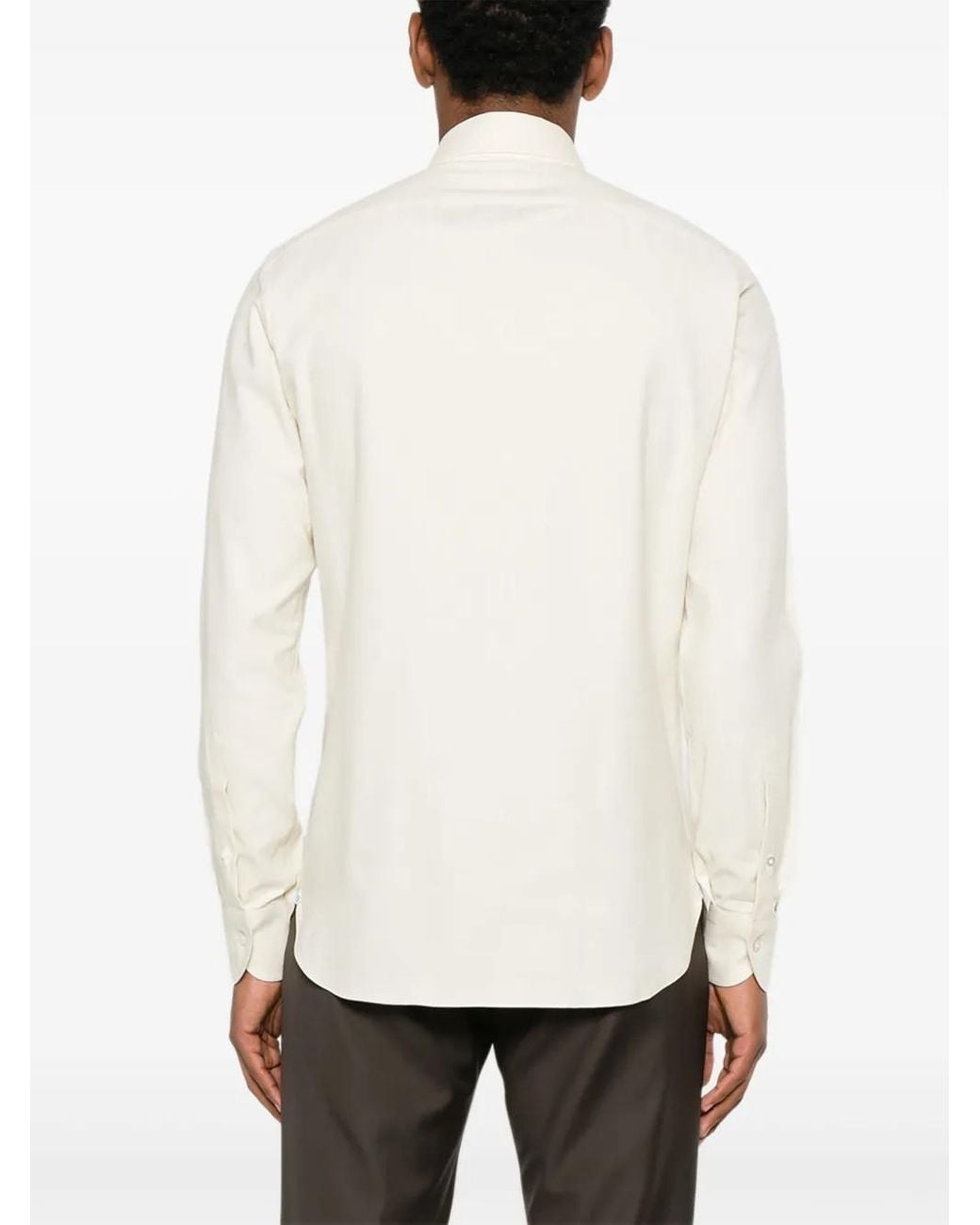 Borriello White Buttoned Shirt for men