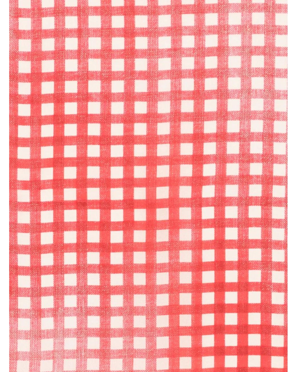 Ermanno Scervino Red Checked Scarf