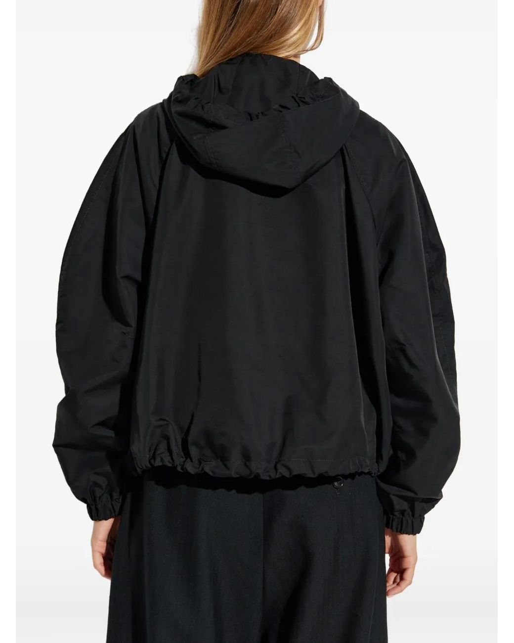 Loewe Black Hooded Blouson Jacket