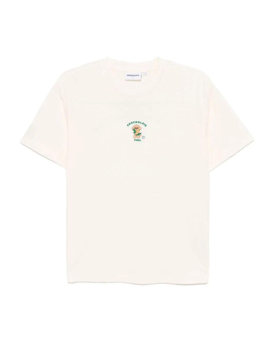 Chocoolate White Logo-Embroidered T-Shirt
