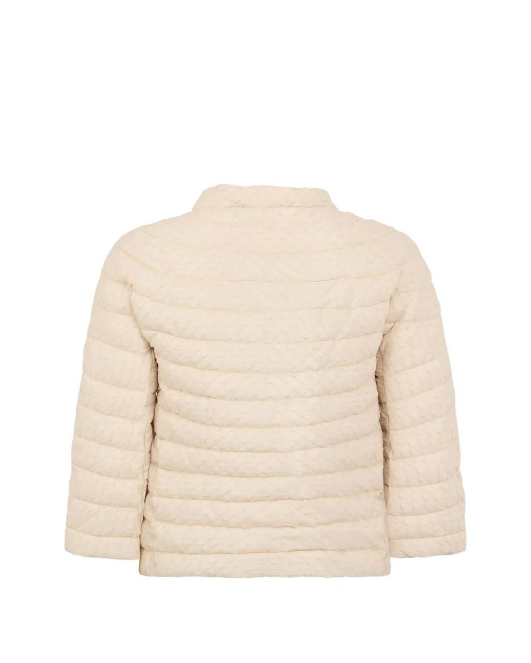 Moorer Natural Button Padded Jacket