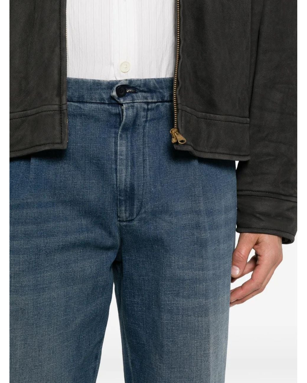 Briglia 1949 Blue Bricklane Pleated Jeans for men