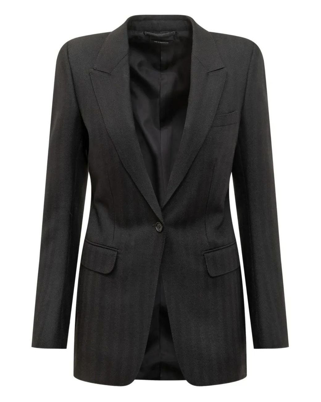 Tom Ford Black Notched-Lapel Single-Breasted Blazer