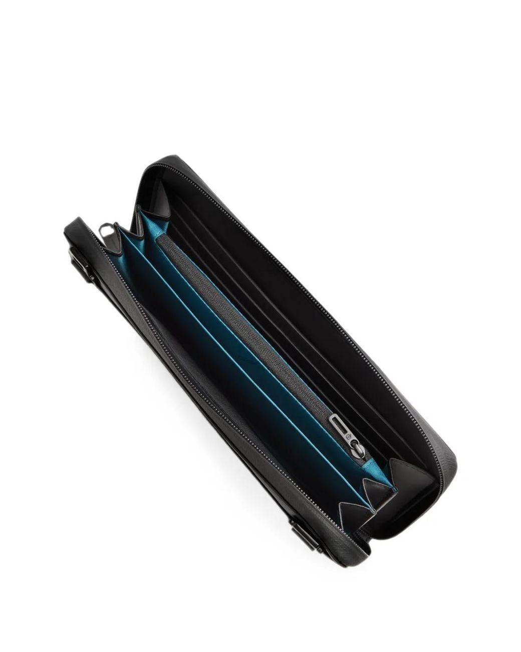 Piquadro Black Corner 2.0 Logo-Debossed Clutch Bag for men