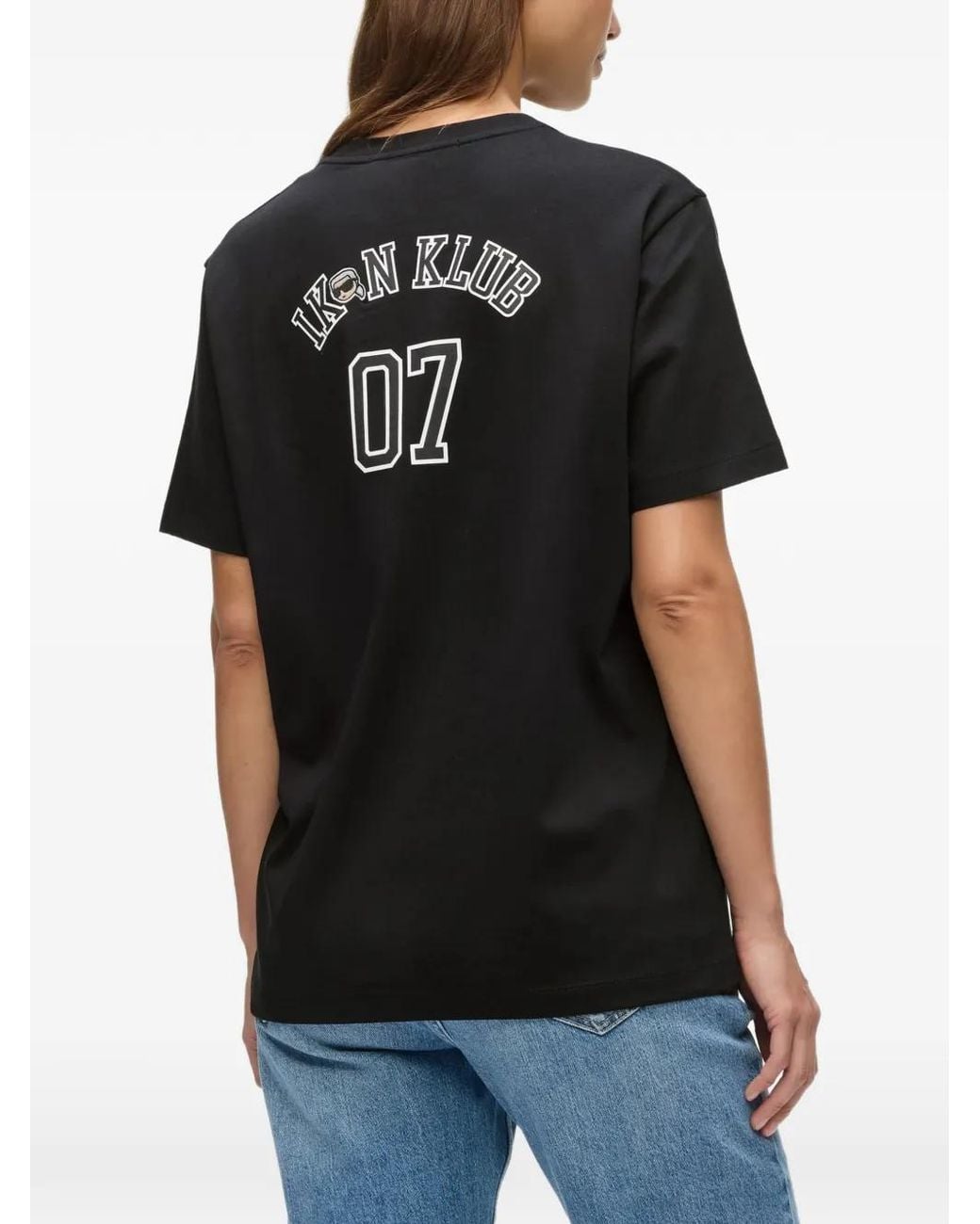 Karl Lagerfeld Black Ikon Klub T-Shirt