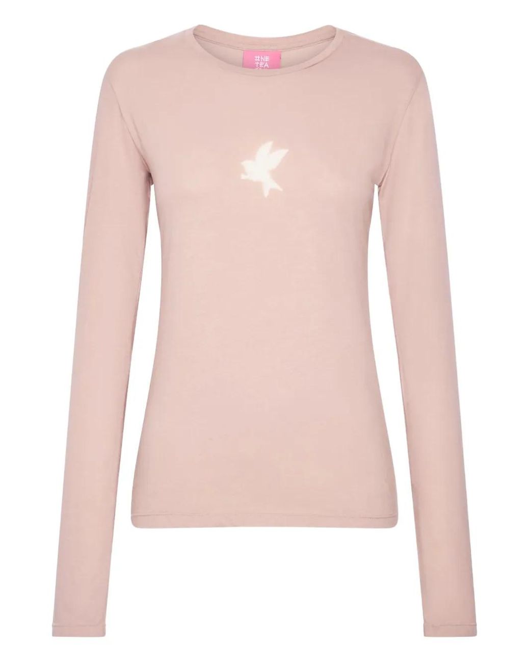 One Teaspoon Pink Graphic Long-Sleeved T-Shirt