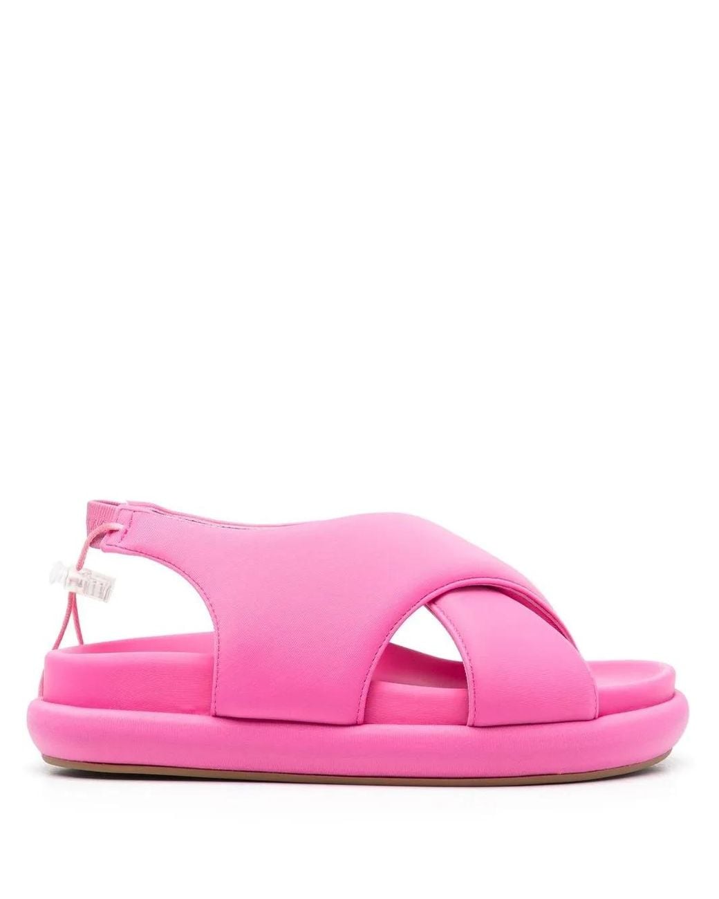 Gia Borghini Pink 35Mm Chunky Open-Toe Sandals