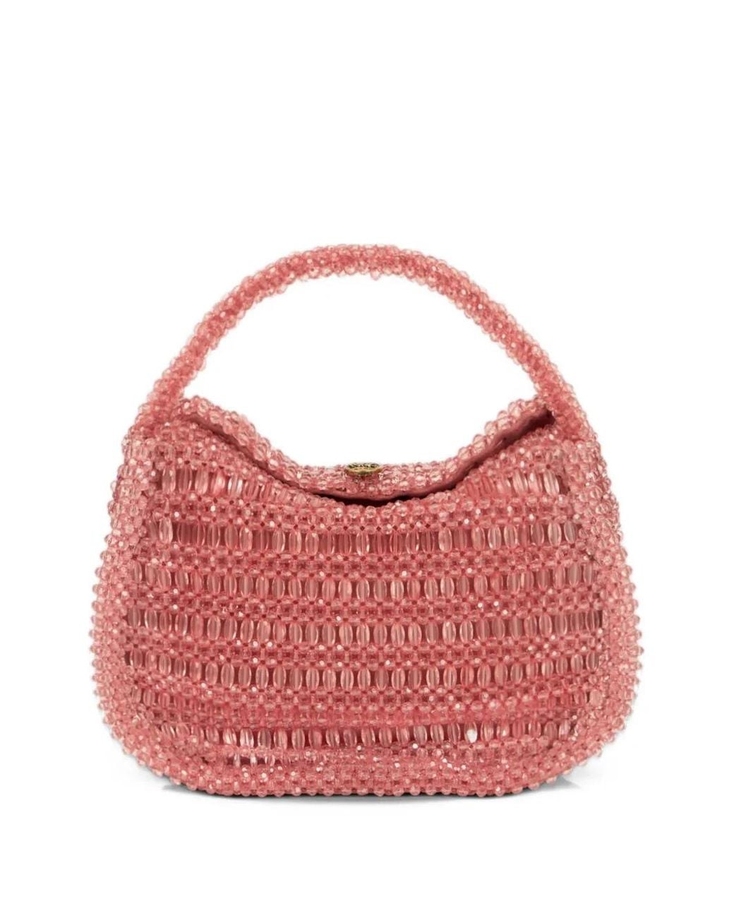 Etro Pink Small Pony Bag With Embroidered-Beads