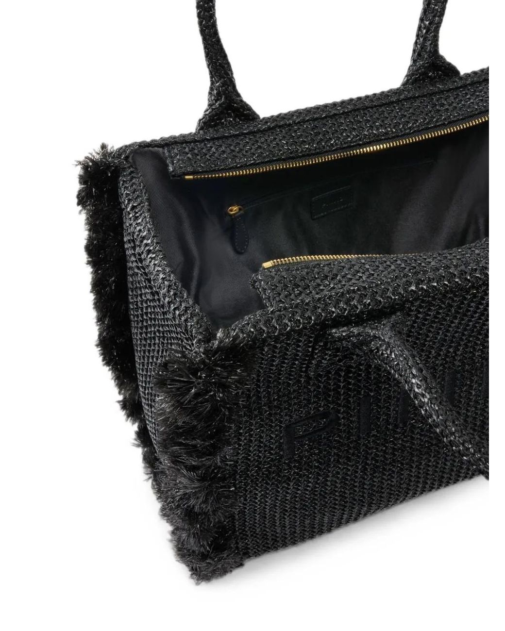 Pinko Black Medium Beach Shopping Tote