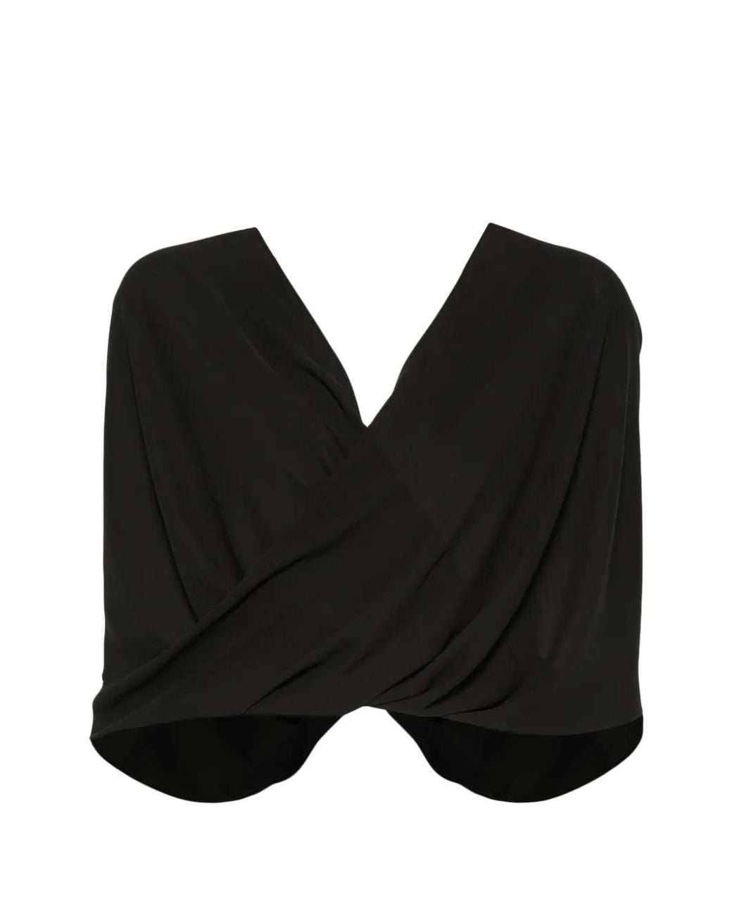 Hanita Black Draped Top